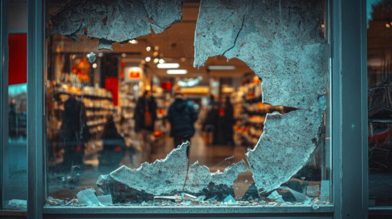 Removing Ice Melt Residue From Store Front