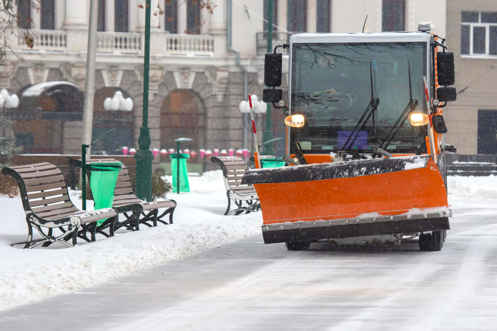 How to melt ice on concrete