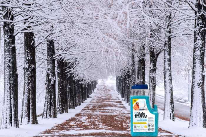driveway that melts snow
