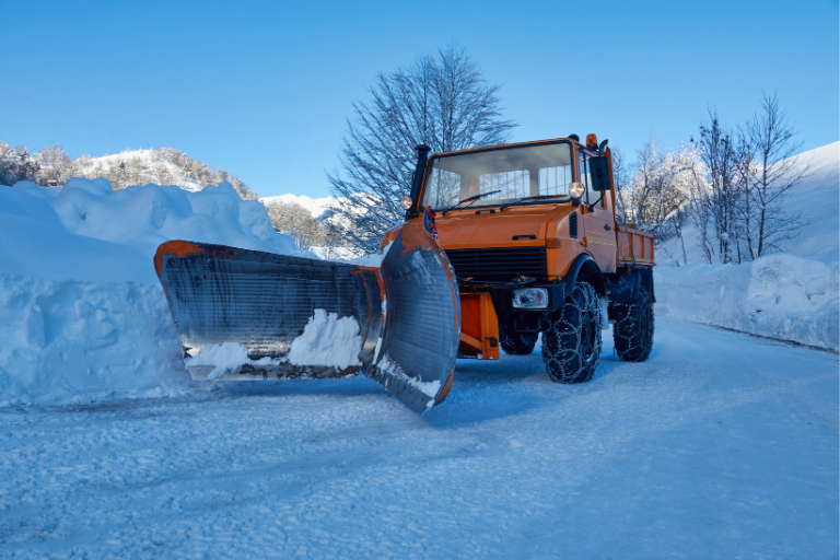 Truck With A Snow Plow